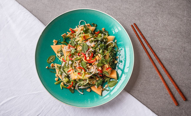 ​Asian-style Coriander, Mint and Melon Salad